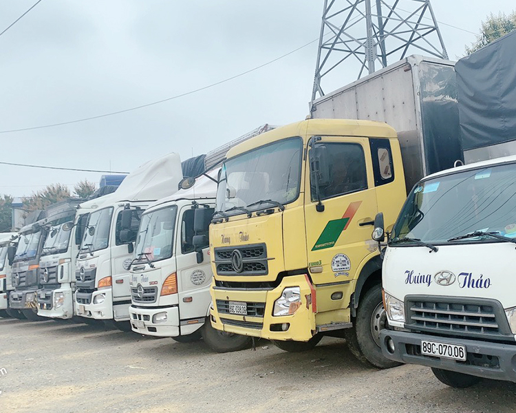 Đội xe vận chuyển